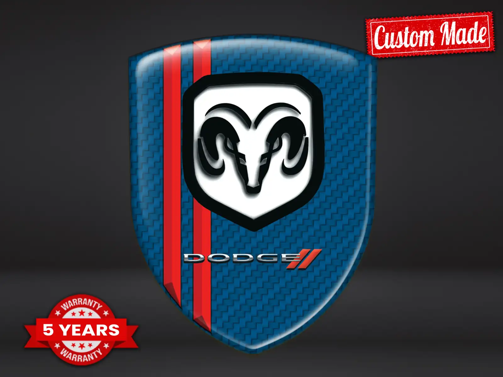 Dodge Sticker Silicone Performance Max Stylé Pro Résistant